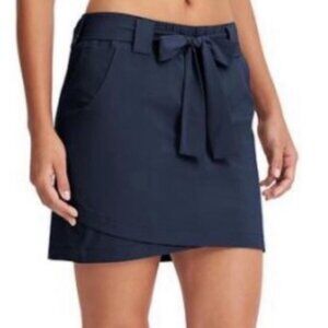 Athleta Destination Skort Elastic Waist w/ Belt & Built In Shorts - Womens Small